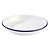APS Deep Enameled Plate, Ø240 mm, 350 ml, White-Blue