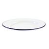 APS Shallow Enameled Plate, Ø240 mm, 350 ml, White-Blue