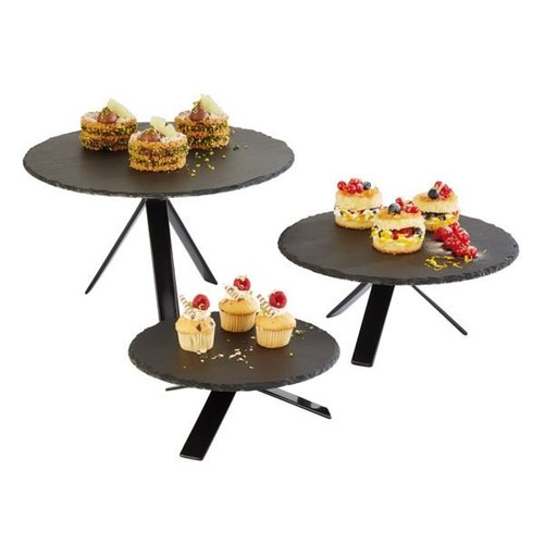 APS Stojak bufetowy | czarny | 18 cm APS Stojak bufetowy | czarny | 18 cm