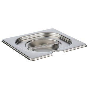 APS Stainless Steel Gastronorm Lid 1/6 Notched
