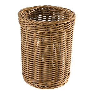 APS Koszyk na sztućce z polipropylenu | śr. 120x(H)150mm | brązowy APS Koszyk na sztućce z polipropylenu | śr. 120x(H)150mm | brązowy