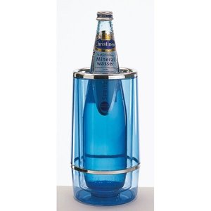 APS Cooler z akrylu do wina Ø120 mm, (h)230 mm, transparentno-niebieski APS Cooler z akrylu do wina Ø120 mm, (h)230 mm, transparentno-niebieski