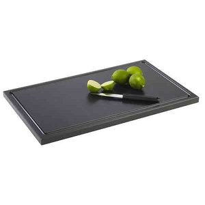 APS Polyethylene Cutting Board 300 x 500 mm Black with Cutout APS Polyethylene Cutting Board 300 x 500 mm Black with Cutout