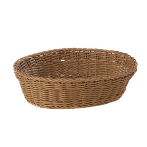 APS Koszyk owalny z polipropylenu | 250x190x(H)65mm | brązowy APS Koszyk owalny z polipropylenu | 250x190x(H)65mm | brązowy