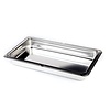 APS Stainless Steel Rectangular Serving Tray GN 1/2 with Rim APS Stainless Steel Rectangular Serving Tray GN 1/2 with Rim