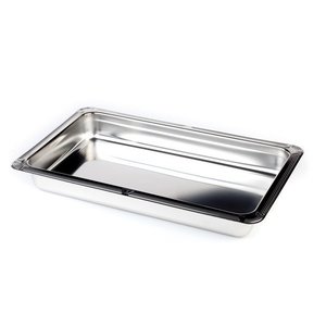 APS Stainless Steel Rectangular Serving Tray GN 1/2 with Rim