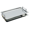 APS Stainless Steel Rectangular Serving Tray GN 1/1 with Handles