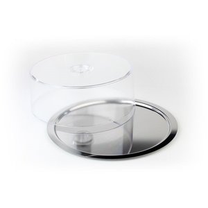 APS Stainless Steel Round Serving Tray with Cover Ø 380 mm APS Stainless Steel Round Serving Tray with Cover Ø 380 mm