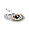 APS Stainless Steel Oval Coffee tray 195 x 265 mm