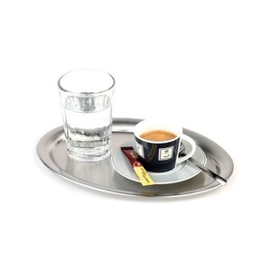 APS Stainless Steel Oval Coffee tray 195 x 265 mm APS Stainless Steel Oval Coffee tray 195 x 265 mm