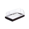 APS Rectangular Roll Top Cool Buffet Display GN 1/1, 325 x 530 mm, Dark Wood APS Rectangular Roll Top Cool Buffet Display GN 1/1, 325 x 530 mm, Dark Wood