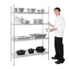 Vogue 4Tier Wire Shelving Kit 1220x460mm Vogue 4Tier Wire Shelving Kit 1220x460mm