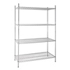 Vogue 4Tier Wire Shelving Kit 1220x610mm Vogue 4Tier Wire Shelving Kit 1220x610mm