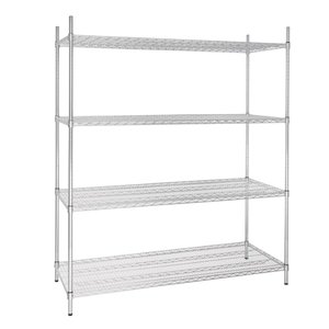 Vogue 4Tier Wire Shelving Kit 1525x610mm Vogue 4Tier Wire Shelving Kit 1525x610mm