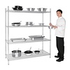 Vogue 4Tier Wire Shelving Kit 1525x610mm Vogue 4Tier Wire Shelving Kit 1525x610mm