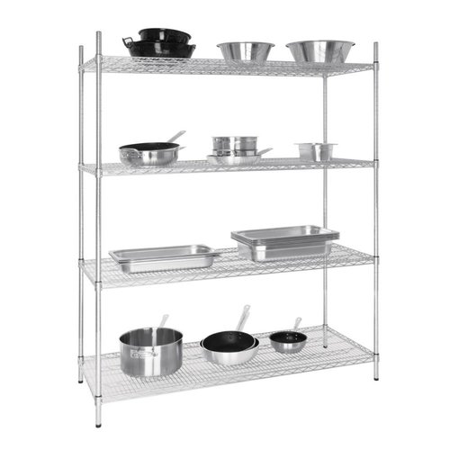 Vogue 4Tier Wire Shelving Kit 1525x610mm Vogue 4Tier Wire Shelving Kit 1525x610mm