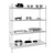 Vogue 4Tier Wire Shelving Kit 1525x610mm
