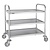 Vogue Stainless Steel 3 Tier Service Trolley 855 x 455 x 810 mm