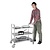 Vogue Stainless Steel 3 Tier Service Trolley 855 x 455 x 810 mm