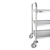 Vogue Stainless Steel 3 Tier Service Trolley 855 x 455 x 810 mm