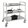 Vogue Stainless Steel 3 Tier Service Trolley 930 x 535 x 860 mm