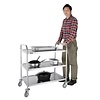 Vogue Stainless Steel 3 Tier Service Trolley 930 x 535 x 860 mm