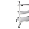 Vogue Stainless Steel 3 Tier Service Trolley 930 x 535 x 860 mm