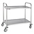 Vogue Stainless Steel 2 Tier Service Trolley 810 x 455 x 855 mm