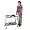 Vogue Stainless Steel 2 Tier Service Trolley 810 x 455 x 855 mm