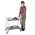 Vogue Stainless Steel 2 Tier Service Trolley 810 x 455 x 855 mm