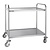 Vogue Stainless Steel 2 Tier Service Trolley 930 x 535 x 860 mm