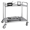 Vogue Stainless Steel 2 Tier Service Trolley 930 x 535 x 860 mm