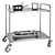 Vogue Stainless Steel 2 Tier Service Trolley 930 x 535 x 860 mm
