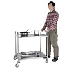 Vogue Stainless Steel 2 Tier Service Trolley 930 x 535 x 860 mm