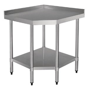 Vogue Stainless Steel Corner Table 700mm Vogue Stainless Steel Corner Table 700mm