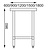 Vogue Stainless Steel Prep Table 1500mm