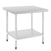 Vogue Stainless Steel Table with Upstand 1200mm