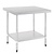 Vogue Stainless Steel Table with Upstand 1200mm