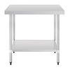 Vogue Stainless Steel Table with Upstand 1200mm