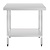 Vogue Stainless Steel Table with Upstand 1200mm