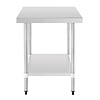 Vogue Stainless Steel Table with Upstand 1200mm