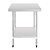 Vogue Stainless Steel Table with Upstand 1200mm