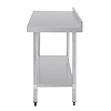 Vogue Stainless Steel Table with Upstand 1500mm
