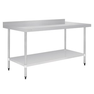 Vogue Stainless Steel Table with Upstand 1800mm Vogue Stainless Steel Table with Upstand 1800mm