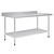 Vogue Stainless Steel Table with Upstand 1800mm