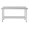 Vogue Stainless Steel Table with Upstand 1800mm