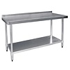 Vogue Stainless Steel Prep Table with Upstand 1800mm Vogue Stainless Steel Prep Table with Upstand 1800mm