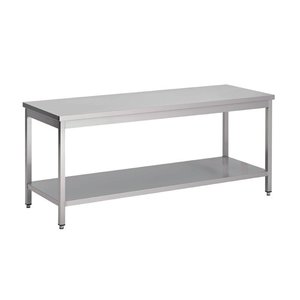 Gastro M Gastro-M S/S preparation table with undershelf 160x60x85cm Gastro M Gastro-M S/S preparation table with undershelf 160x60x85cm