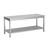 Gastro M Gastro-M S/S preparation table with undershelf 180x60x85cm Gastro M Gastro-M S/S preparation table with undershelf 180x60x85cm