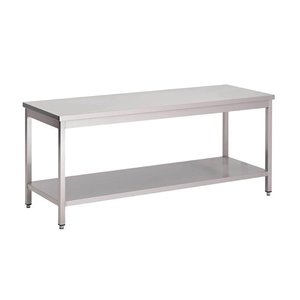 Gastro M Gastro-M Stainless Steel Preparation Table with Undershelf 1800mm